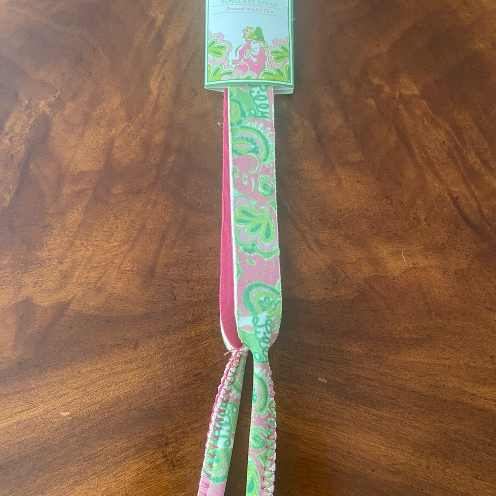 Lilly Pulitzer Sunglass Strap in Pink and Green Floral - Picture 2 of 6